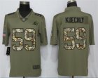 Nike Panthers #59 Luke Kuechly Olive Camo Salute To Service Limited Jersey
