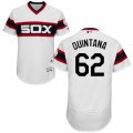 Men's Majestic Chicago White Sox #62 Jose Quintana White Flexbase Authentic Collection MLB Jersey