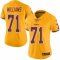 Women's Nike Washington Redskins #71 Trent Williams Limited Gold Rush NFL Jersey