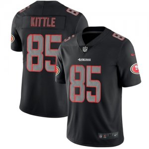 Nike 49ers #85 George Kittle Black Impact Rush Limited Jersey