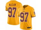 Mens Nike Washington Redskins #97 Terrell McClain Limited Gold Rush NFL Jersey
