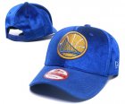 Warriors Team Logo Blue Peaked Adjustable Hat GS