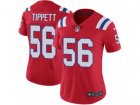 Women Nike New England Patriots #56 Andre Tippett Vapor Untouchable Limited Red Alternate NFL Jersey