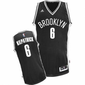 Mens Adidas Brooklyn Nets #6 Sean Kilpatrick Swingman Black Road NBA Jersey