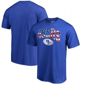 San Francisco 49ers NFL Pro Line by Fanatics Branded Banner Wave T-Shirt Royal