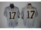 Nike NFL Pittsburgh Steelers #17 Mike Wallace grey jerseys[Elite lights out]