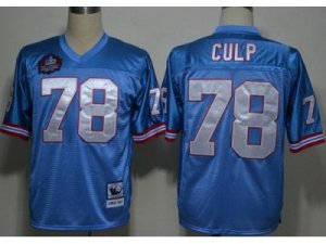 NFL Houston Oilers #78 Cuyley Culp Light Blue M&N(Hall of Fame Class)