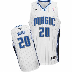 Mens Adidas Orlando Magic #20 Jodie Meeks Swingman White Home NBA Jersey