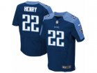 Nike Tennessee Titans #22 Derrick Henry Elite Navy Blue Alternate NFL Jersey
