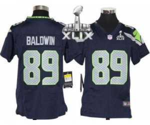 2015 Super Bowl XLIX nike youth nfl jerseys seattle seahawks #89 baldwin blue[nike][baldwin]