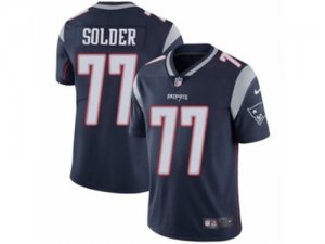 Mens Nike New England Patriots #77 Nate Solder Vapor Untouchable Limited Navy Blue Team Color NFL Jersey