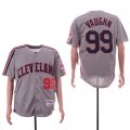 Indians #99 Ricky Vaughn Gray Turn Back The Clock Jersey