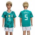 Germany #5 HUMMELS Away Youth 2018 FIFA World Cup Soccer Jersey