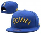 Warriors Fresh Logo Blue The Town City Edition Adjustable Hat YD
