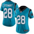 Womens Nike Carolina Panthers #28 Jonathan Stewart Blue Stitched NFL Limited Rush Jersey