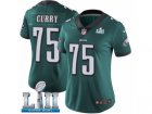 Women Nike Philadelphia Eagles #75 Vinny Curry Midnight Green Team Color Vapor Untouchable Limited Player Super Bowl LII NFL Jersey