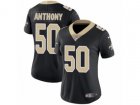 Women Nike New Orleans Saints #50 Stephone Anthony Vapor Untouchable Limited Black Team Color NFL Jersey