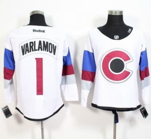 Colorado Avalanche #1 Semyon Varlamov White 2016 Stadium Series Stitched NHL Jersey