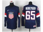 nhl jerseys USA #65 dekeyser blue(2014 world championship)