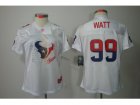 Nike Women NFL Houston Texans #99 J.J. Watt White(2012 Fem Fan Elite Jerseys)