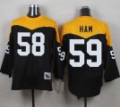 Mitchell And Ness 1967 Pittsburgh Steelers #59 Jack Ham Black Yelllow Throwback Men Stitched NFL Jersey