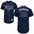 Mens Majestic Tampa Bay Rays #39 Kevin Kiermaier Navy Blue Flexbase Authentic Collection MLB Jersey