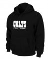 Indianapolis Colts Authentic font Pullover Hoodie Black