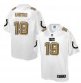 Nike Indianapolis Colts #19 Johnny Unitas White Men NFL Pro Line Fashion Game Jersey