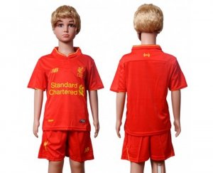 Liverpool Blank Red Home Kid Soccer Club Jersey