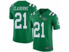 Mens Nike New York Jets #21 Morris Claiborne Limited Green Rush NFL Jersey