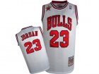 Bulls #23 Michael Jordan White Mesh Hardwood Classics Jersey