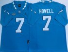North Carolina Tar Heels #7 Sam Howell Blue College Football Jersey