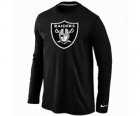 Nike Oakland Raiders Logo Long Sleeve T-Shirt black