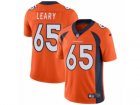 Mens Nike Denver Broncos #65 Ronald Leary Vapor Untouchable Limited Orange Team Color NFL Jersey