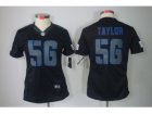 Nike Women NFL New York Giants #56 Lawrence Taylor Black Jerseys[Impact Limited]