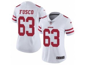 Women Nike San Francisco 49ers #63 Brandon Fusco Vapor Untouchable Limited White NFL Jersey