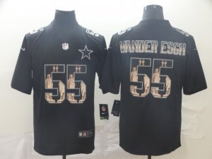 Nike Cowboys #55 Leighton Vander Esch Black Statue Of Liberty Limited Jersey
