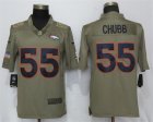 Nike Broncos #55 Bradley Chubb Olive Salute To Service Limited Jersey