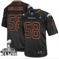 Nike Denver Broncos #58 Von Miller Lights Out Black Super Bowl XLVIII NFL Elite Jersey