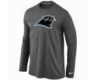 Nike Carolina Panthers Logo Long Sleeve T-Shirt D.Grey