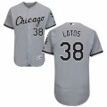 Men's Majestic Chicago White Sox #38 Mat Latos Grey Flexbase Authentic Collection MLB Jersey