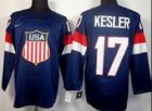nhl team usa #17 Kesler 2014 olympic blue