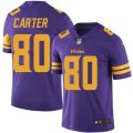 Nike Minnesota Vikings #80 Cris Carter Purple Mens Stitched NFL Limited Rush Jersey