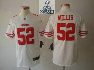2013 Super Bowl XLVII Youth NEW NFL San Francisco 49ers #52 Willis White(Youth Limited)
