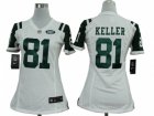 Nike Women New York Jets #81 Dustin Keller white jerseys