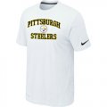 Pittsburgh Steelers Heart & Soul White T-Shirt
