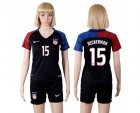 Womens USA #15 Beckerman Away Soccer Country Jersey