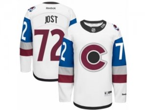 Mens Reebok Colorado Avalanche #72 Tyson Jost Authentic White 2016 Stadium Series NHL Jersey