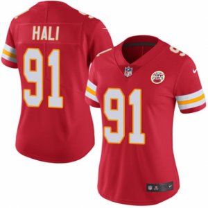 Women\'s Nike Kansas City Chiefs #91 Tamba Hali Limited Red Rush NFL Jersey