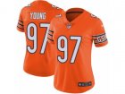 Women Nike Chicago Bears #97 Willie Young Vapor Untouchable Limited Orange Rush NFL Jersey